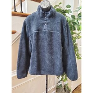 Member's Mark Men's Gray Polyester Long Sleeve Extra Soft Fleece Jacket Size XL